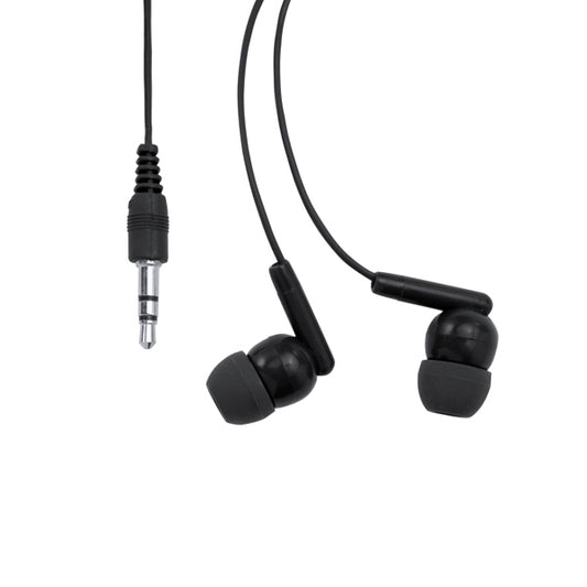 Stamina PUNK A transparent PVC headset in black - promotional merchandise printed with your company logo