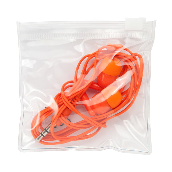 Stamina PUNK A transparent PVC headset in white - promotional merchandise printed with your company logo