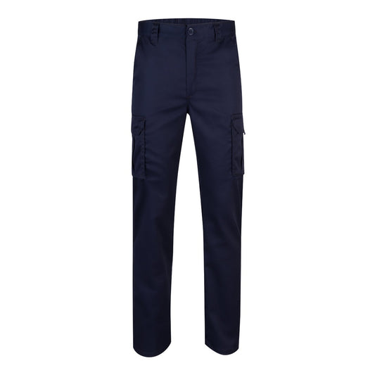 VL LUGH promotional workwear garment in navy blue with custom logo branding