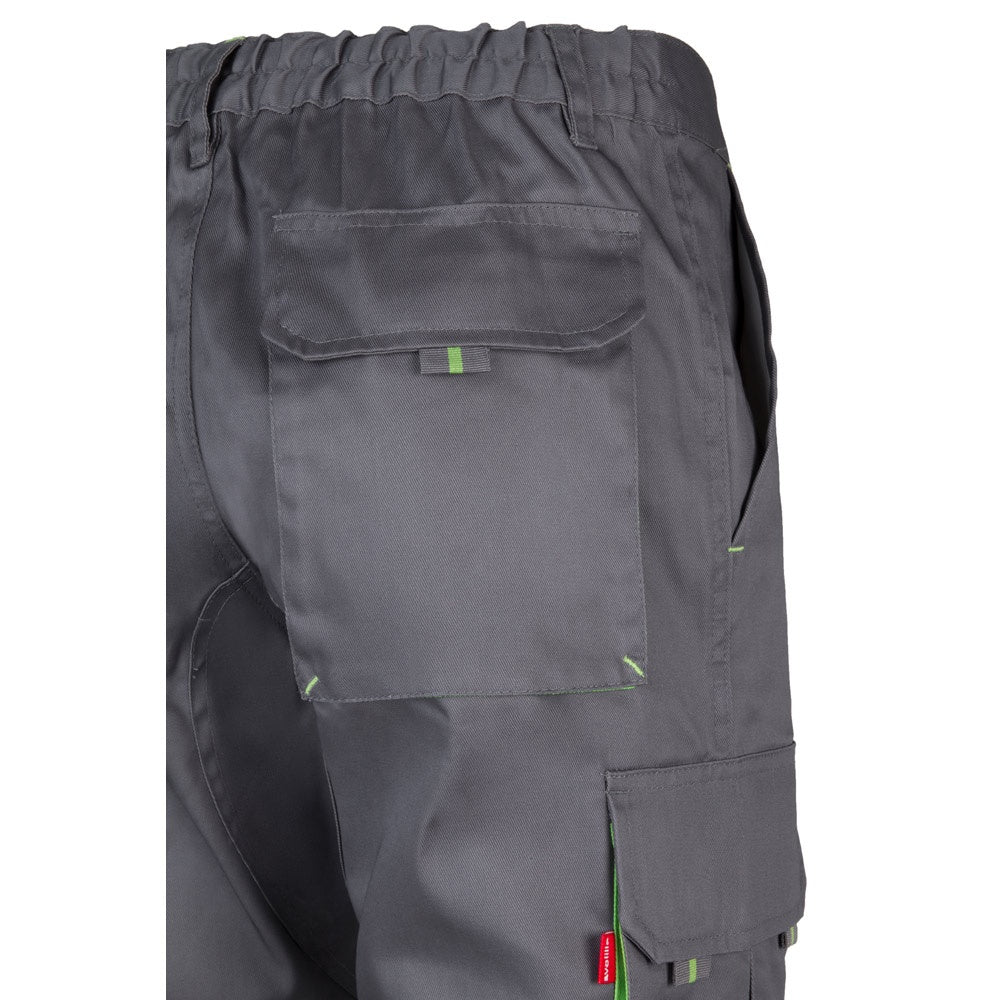 VL HYPNOS promotional workwear garment in grey / green with custom logo branding
