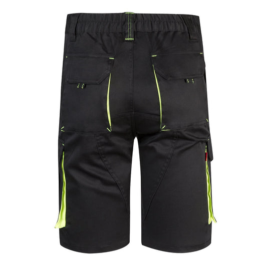 VL HEMERA promotional sports garment in black/yellow (detail view) with custom logo branding