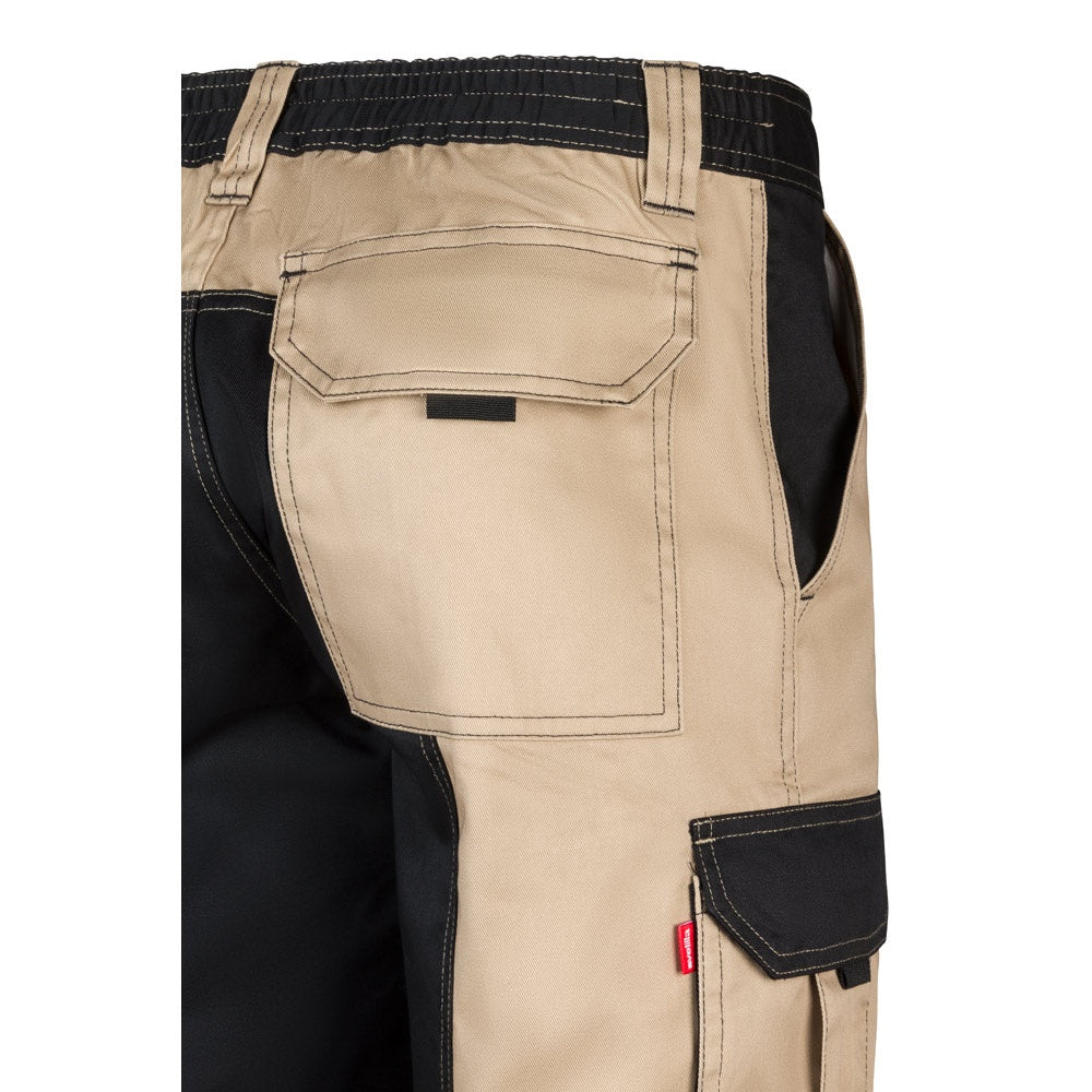 VL NJORD promotional workwear garment in beige with custom logo branding