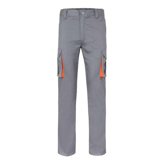 VL FIDES promotional workwear garment in grey / orange with custom logo branding