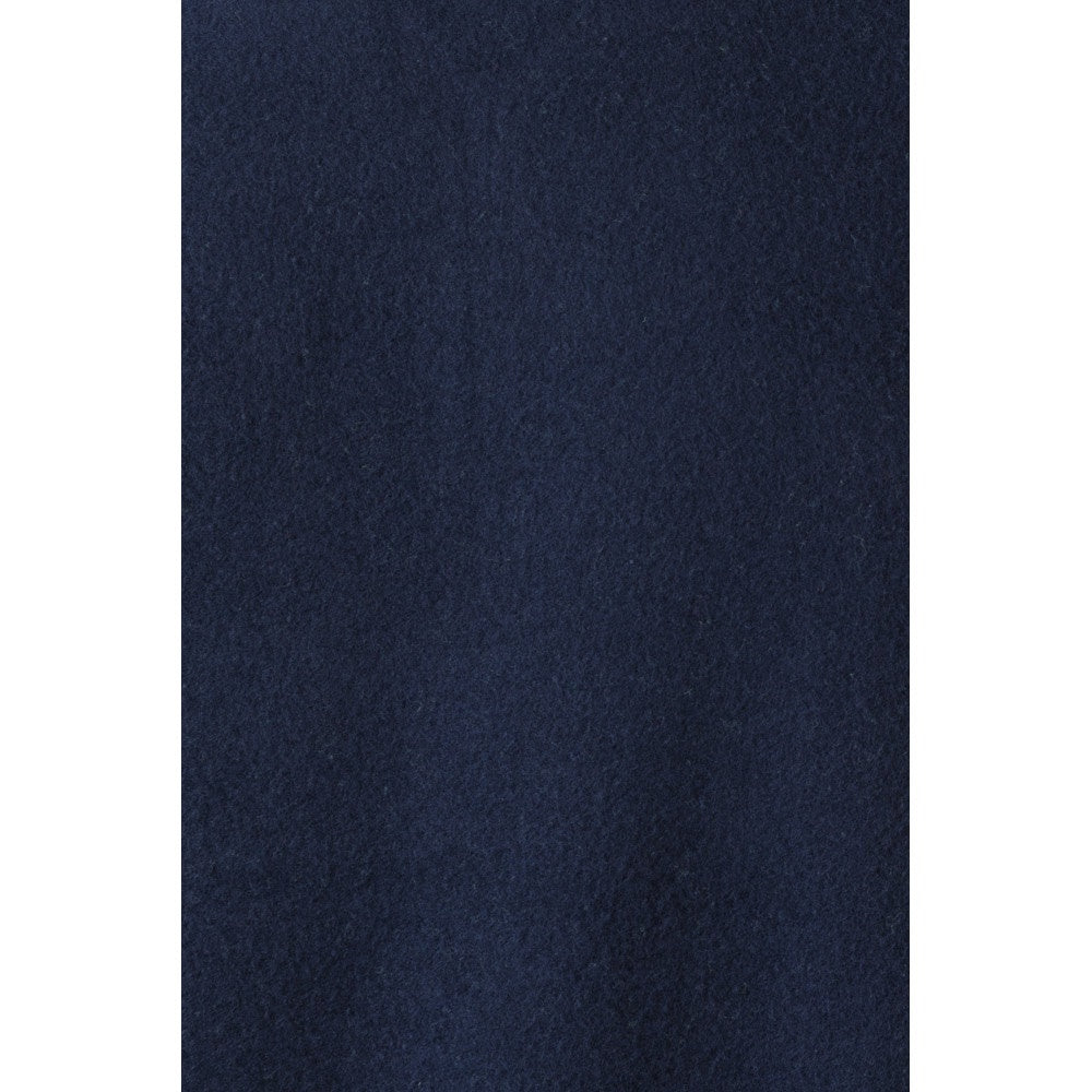 VL SVAROG promotional sweatshirt in navy blue / green (detail view) with custom logo branding