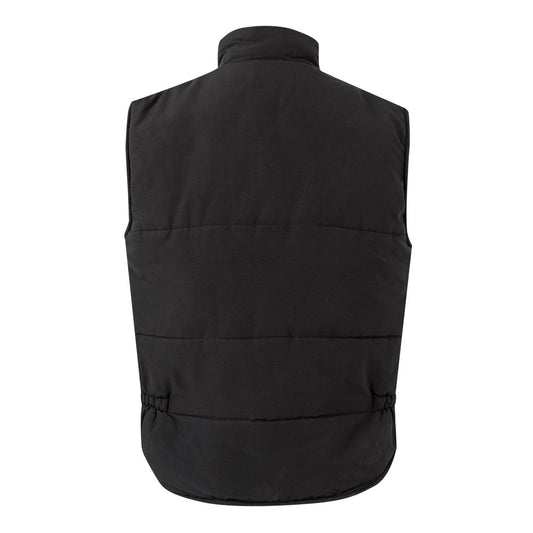 VL MEFITIS promotional jacket in black (detail view) with custom logo branding