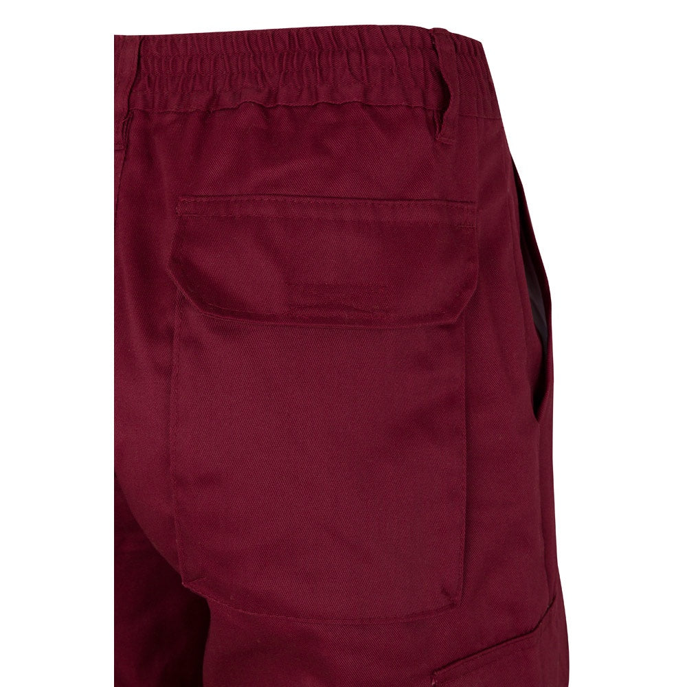 VL POSEIDON LARGE promotional workwear garment in burgundy/yellow with custom logo branding