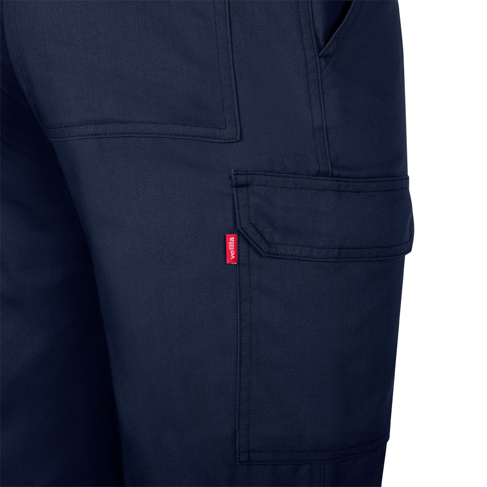 VL HERMES promotional workwear garment in navy blue with custom logo branding