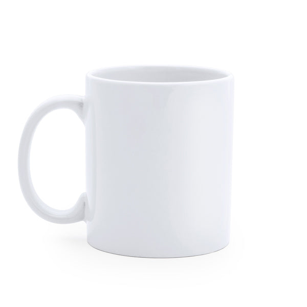 Stamina YUCA 370ml capacity ceramic mug 370 ml in white - promotional merchandise printed with your company logo