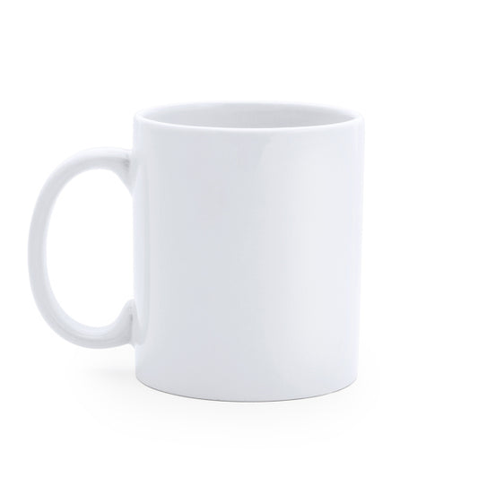 Stamina YUCA 370ml capacity ceramic mug 370 ml in white - promotional merchandise printed with your company logo