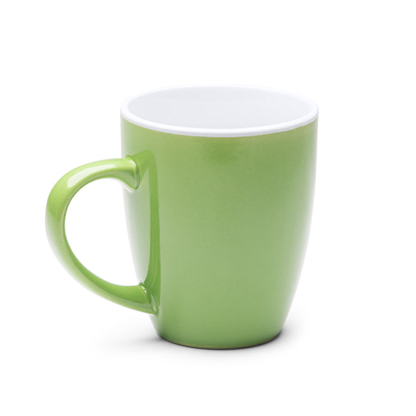 Stamina NOLO Colour enamel ceramic mug 300 ml in black - promotional merchandise printed with your company logo
