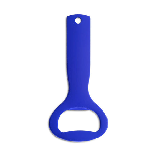Stamina LAGER Aluminium keyring in royal blue - promotional merchandise printed with your company logo
