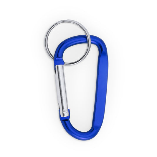 Stamina PALE Aluminium carabiner keyring in royal blue - promotional merchandise printed with your company logo
