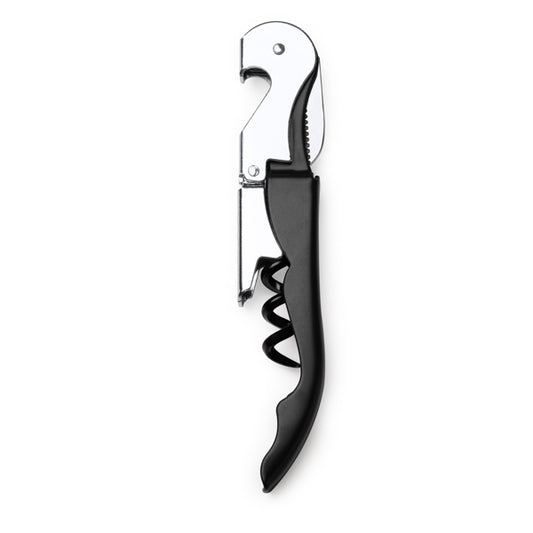 Stamina MERLOT Stainless steel keyring in black - promotional merchandise printed with your company logo