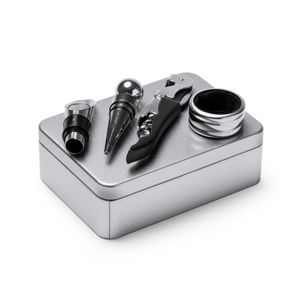 Stamina MALBEC Stainless steel bottle opener in silver - promotional merchandise printed with your company logo