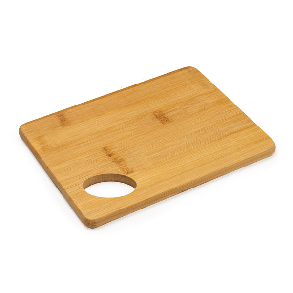 Stamina DEVON Natural bamboo chopping board in beige - promotional merchandise printed with your company logo