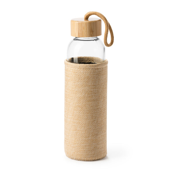Stamina SIBU Glass bottle 500 ml in beige - promotional merchandise printed with your company logo