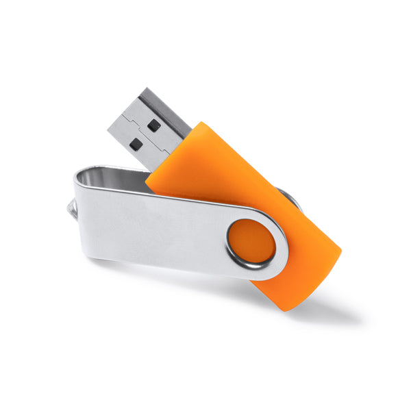 Stamina MARVIN ABS and metal USB flash drive in white - promotional merchandise printed with your company logo