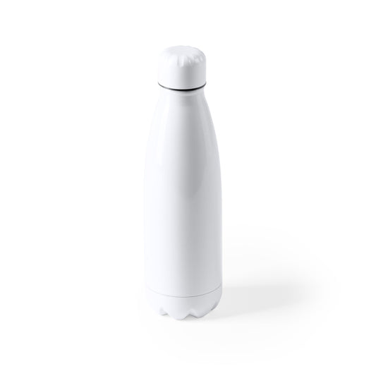 Stamina SELBY Special stainless steel bottle 700 ml in white - promotional merchandise printed with your company logo