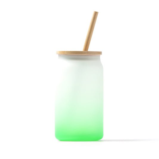 Stamina DALBY Drinking glass 350 ml in fern green - promotional merchandise printed with your company logo