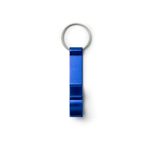 Stamina BIOKO Aluminium keyring in royal blue - promotional merchandise printed with your company logo