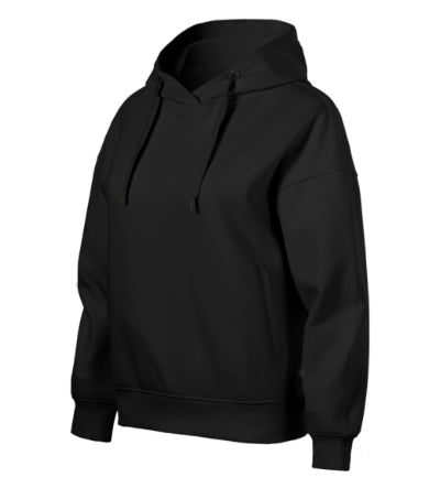 MALFINI MOON Women's sweatshirt in black - promotional clothing printed with your company logo
