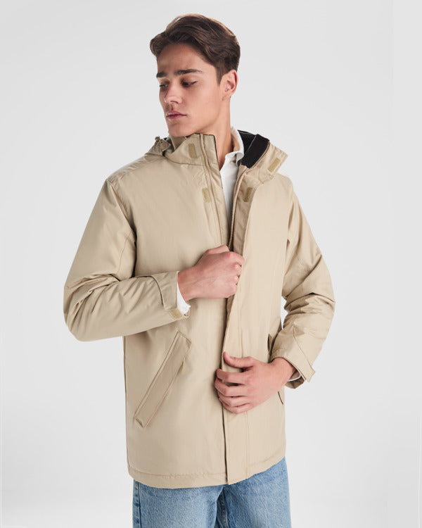 ROLY AMERICA Men's parka in black - promotional clothing printed with your company logo