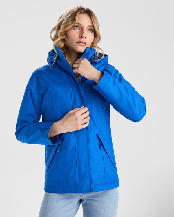 ROLY AMERICA WOMAN Women's parka in black - promotional clothing printed with your company logo