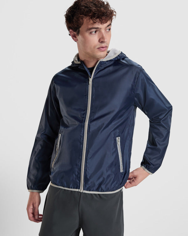 ROLY ANGELO Unisex windbreaker in black - promotional clothing printed with your company logo