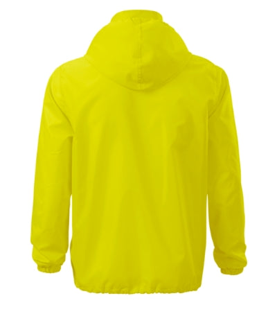 MALFINI WINDY Unisex windbreaker in neon yellow - promotional clothing printed with your company logo