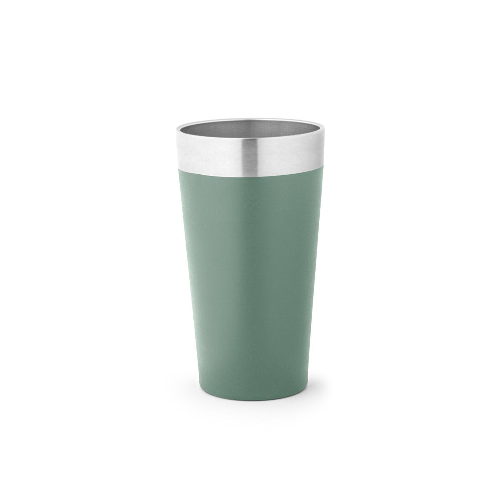 GRACE promotional travel cup in army green with custom logo branding