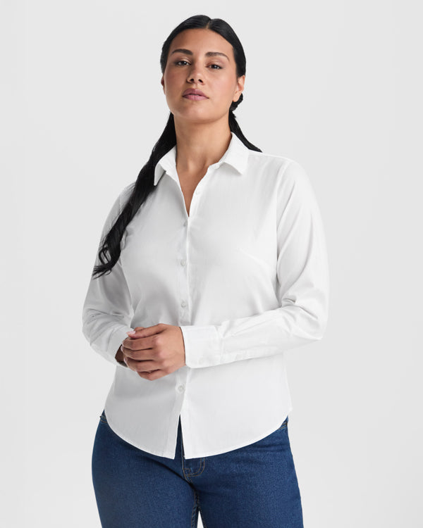 ROLY WRK MOSCU WOMAN Women's shirt in white - promotional clothing printed with your company logo
