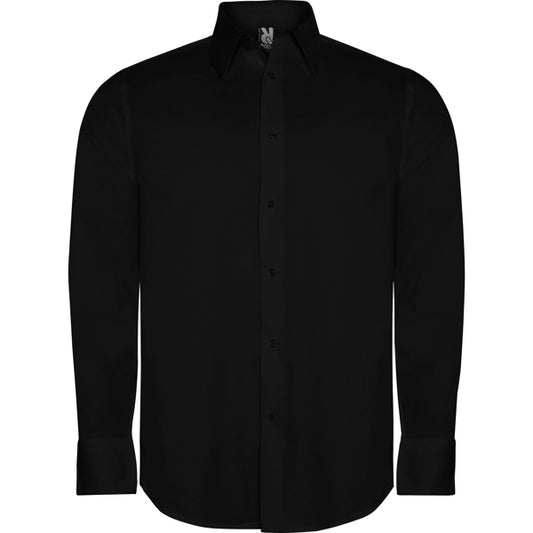 ROLY WRK MOSCU Men's shirt in black - promotional clothing printed with your company logo