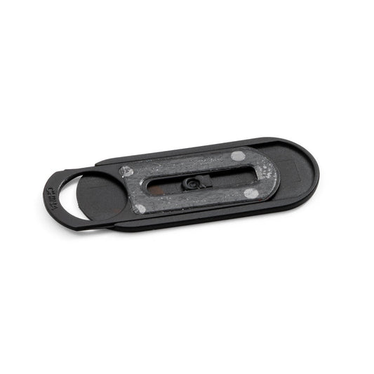 HIDE promotional tech gadget in black (detail view) with custom logo branding