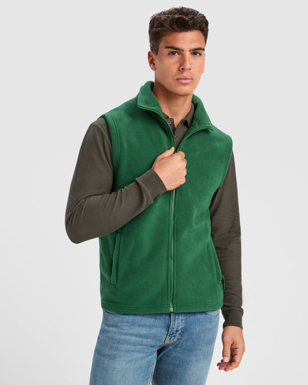 ROLY NEW BELLAGIO Unisex fleece vest in white - promotional clothing printed with your company logo