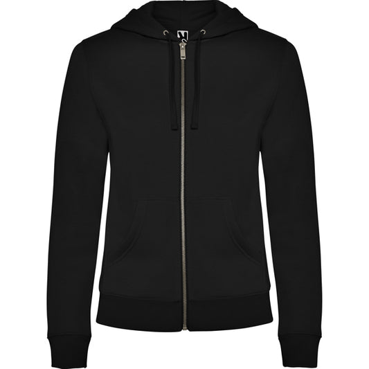 ROLY VELETA Women's hoodie in black - promotional clothing printed with your company logo