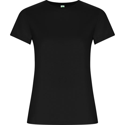 ROLY GOLDEN WOMAN Women's T-shirt in black - promotional clothing printed with your company logo