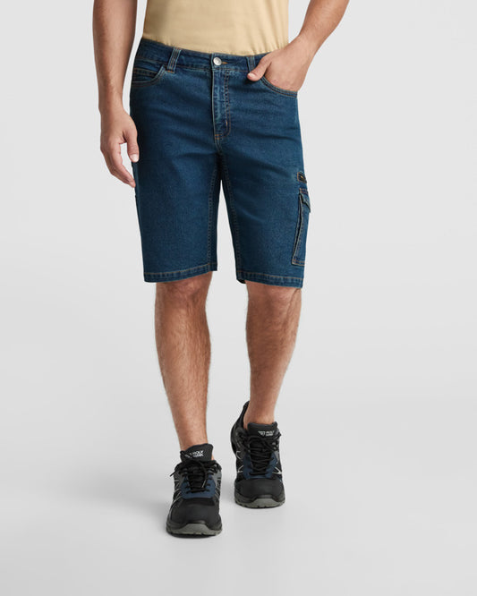 ROLY WRK NIVUS Unisex shorts in blue jeans - promotional clothing printed with your company logo