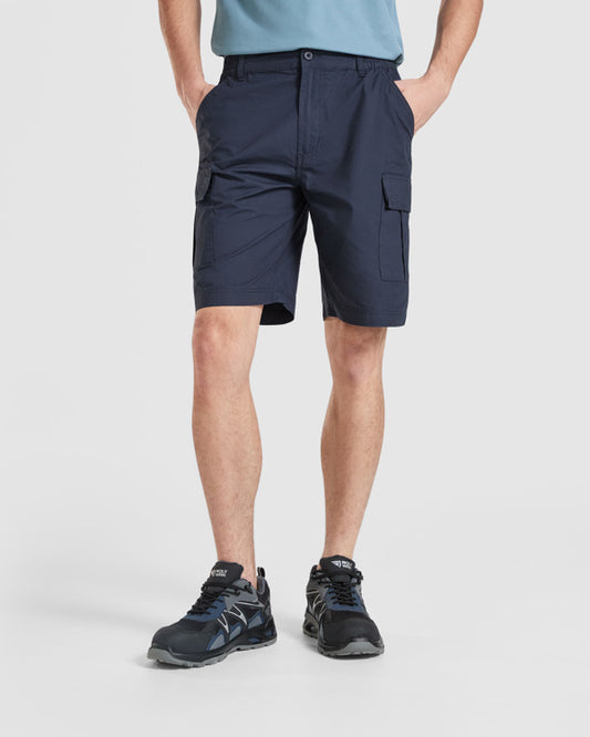 ROLY WRK AMAZONAS Men's shorts in navy blue - promotional clothing printed with your company logo