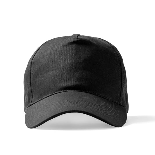 Stamina FIDES Recycled cotton cap in black - promotional merchandise printed with your company logo