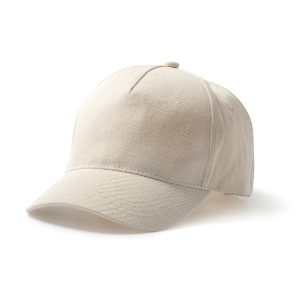 Stamina TARVOS Organic cotton cap in beige - promotional merchandise printed with your company logo