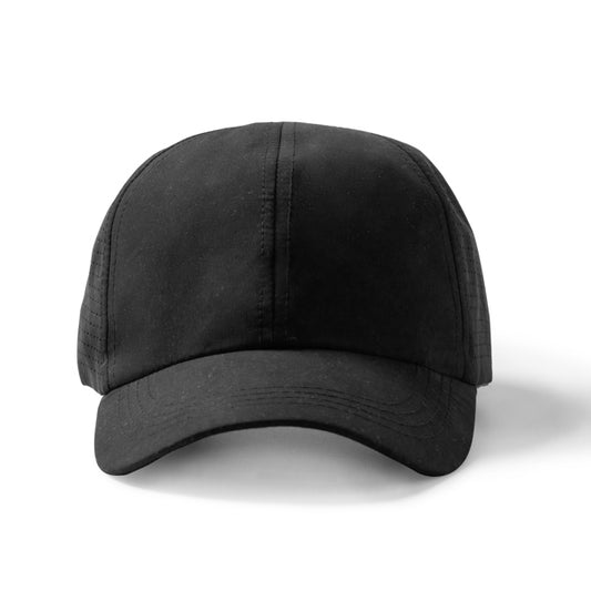 Stamina KARIN RPET microfibre cap in black - promotional merchandise printed with your company logo