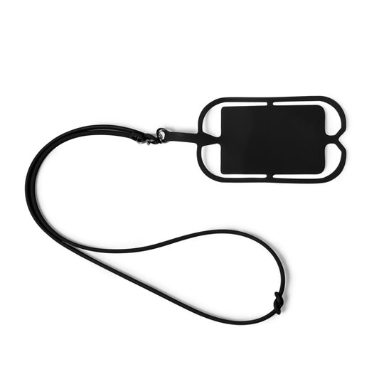 Stamina DALVIK Silicone lanyard in black - promotional merchandise printed with your company logo