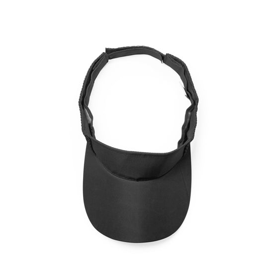 Stamina WIZER Polyester visor in black - promotional merchandise printed with your company logo