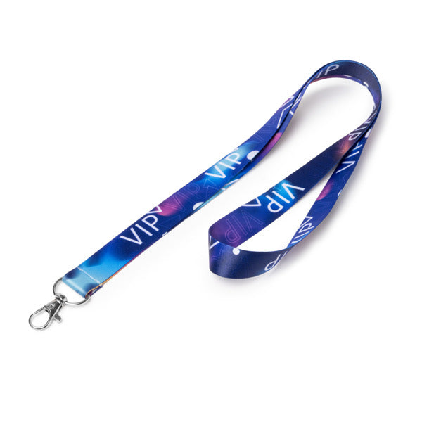 Stamina ELVIS Polyester lanyard in white - promotional merchandise printed with your company logo