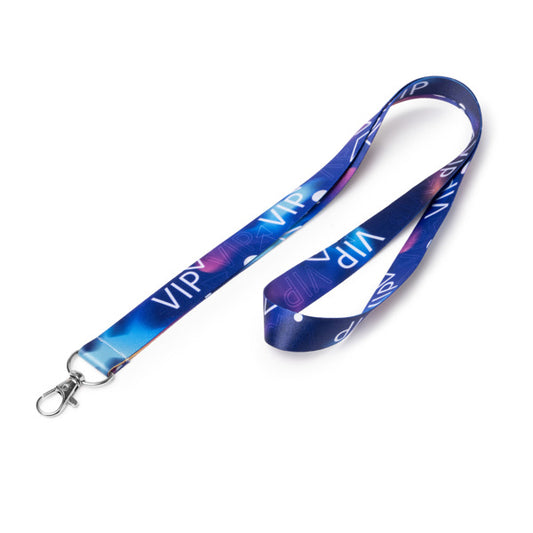 Stamina ELVIS Polyester lanyard in white - promotional merchandise printed with your company logo
