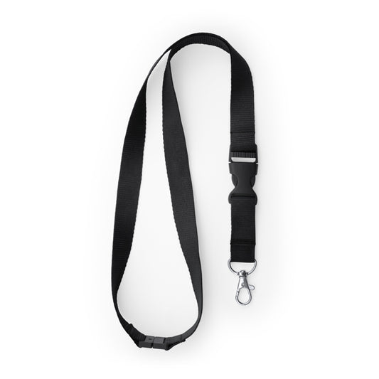 Stamina GUEST Polyester lanyard in black - promotional merchandise printed with your company logo