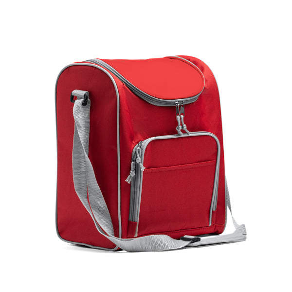 Stamina BAYONA 600D polyester cooler bag in black - promotional merchandise printed with your company logo