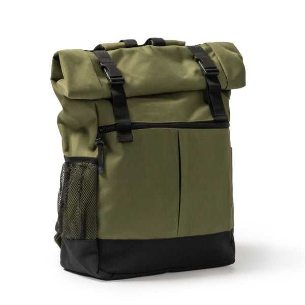 Stamina DODO 900D polyester backpack in army green - promotional merchandise printed with your company logo
