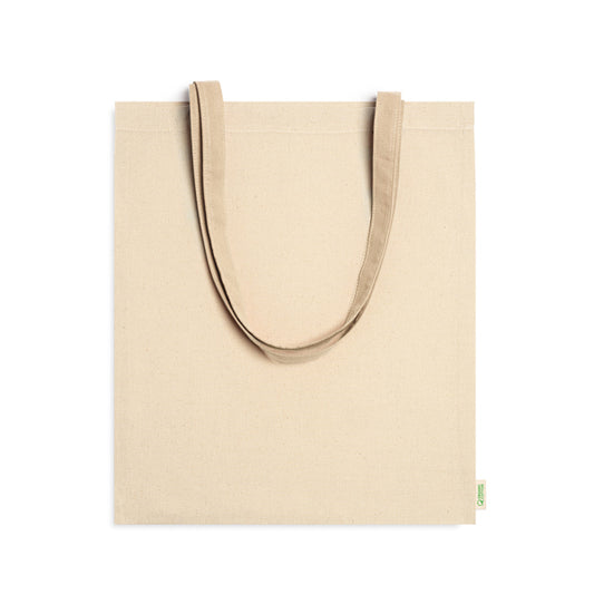 Stamina BERNA Organic cotton tote bag in beige - promotional merchandise printed with your company logo