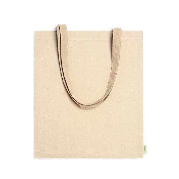 Stamina BERNA Organic cotton tote bag in beige - promotional merchandise printed with your company logo